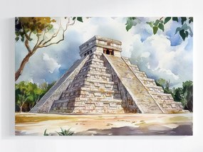 Poszter Történelem Mexikó Piramis Maják Templom 60x40