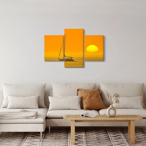 Kép - Csónak a tenger közepén (90x60 cm)