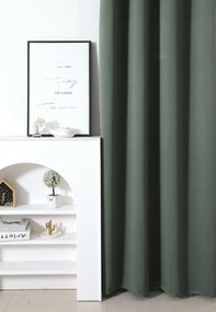 Szürkészöld OXFORD függöny 140x250 cm Felfüggesztés: Fém gyűrűk