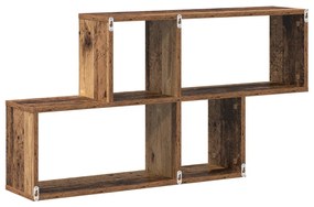 Fali Polc Régi Fa 100x20x53 cm Műszaki Fa