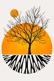 Illusztráció Warming Roots, Kubistika, (26.7 x 40 cm)