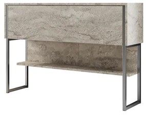 Komód Luxe - Travertine, Silver