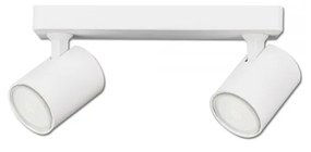 Fali/mennyezeti lámpa, 2xGU10 foglalattal, IP20, 25 cm széles, fehér