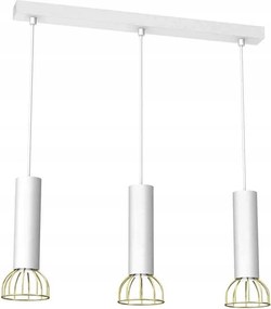 Függőlámpa Dante White/Gold 3x mini GU10