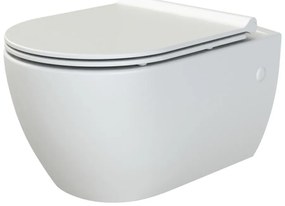 CeraStyle CITY SLIM WC ülőke - MATT FEHÉR - duroplast - lecsapódásgátlós - könnyen levehető