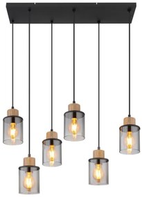 Globo 15707-6H - Csillár zsinóron REID 6xE27/15W/230V