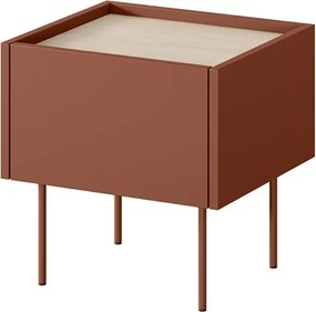 Desin lábas éjjeliszekrény, téglavörös