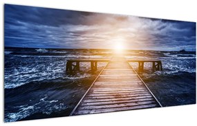 A móló képe nappal (120x50 cm)