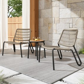 Erkélybútor szett 3 részes Kert és erkély szett Bézs