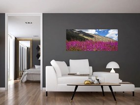 Hegyi rét tája (120x50 cm)