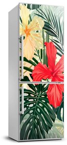 Dekor matrica hűtőre Hawaii virágok FridgeStick-70x190-f-85640052