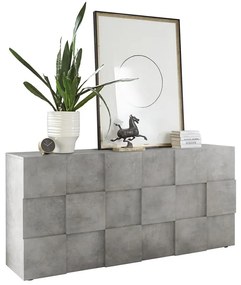 SERIAN betonszürke komód