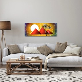 Festett egyiptomi piramisok képe (120x50 cm)