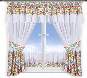 Konyhai függöny vadász mintával vitrázs függönyök