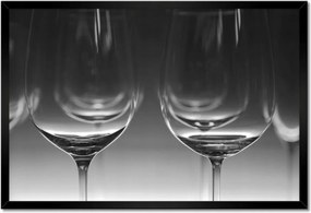 Poszterek keretben 60x40 Borospohár