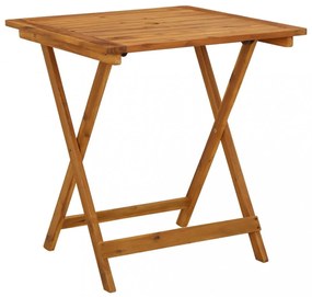 tömör akácfa összecsukható kerti asztal 70 x 70 x 75 cm