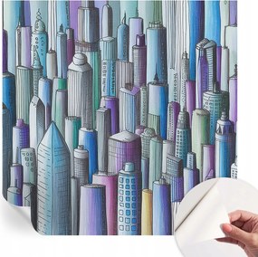 Öntapadós Mosható Fali Fotótapéta Városi felhőkarcolók 250x250 cm