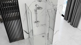 Zuhanykabin Rea Molier Chrome Double 80x100