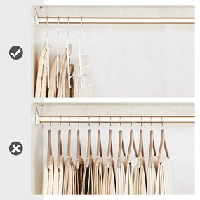 Csúszásmentes nadrágakasztók 4 db-os készlet, 32 x 35 x 0,5 cm, fehér