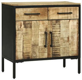 büféasztal 70x35x70 cm Tömör durva fa mangó