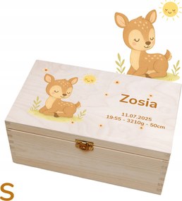 Személyre szabott emlékdoboz Ajándék Keresztelő Évjárat Sárenka