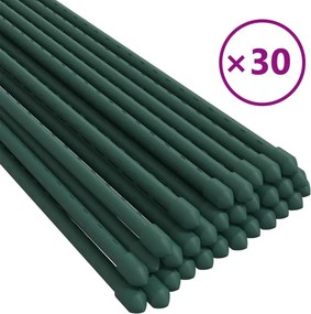 vidaXL 30 db zöld acél kerti növénykaró 60 cm