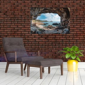 Kép - Barlang a tenger mellett (90x60 cm)