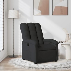 fekete szövet relaxfotel