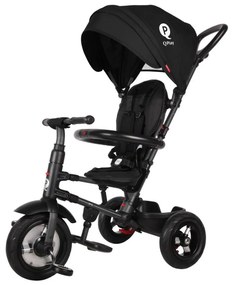 QPlay - Gyermek tricikli 3in1 RITO AIR fekete S380-10black
