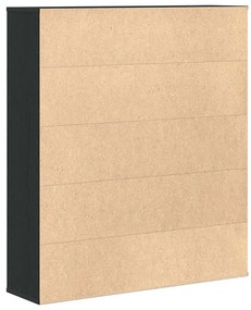 Könyvespolc fekete tölgy 89x24x101,5 cm Gépesített fa
