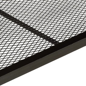 tömör akácfa és vas cipőpad 110 x 35 x 45 cm
