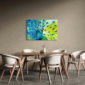 Páva képe (90x60 cm)