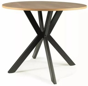 Talia II étkezőasztal kerek 90cm tölgy