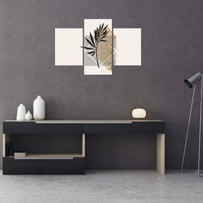 Kép - Absztrakció trópusi levelekkel N⁰1 (90x60 cm)