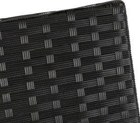 Zestaw Mebli Ogrodowych MISSISIPI Czarny/Beżowy