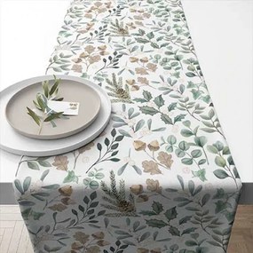 Karácsonyi pamut asztali futó Collection of Leaves 40x150 cm