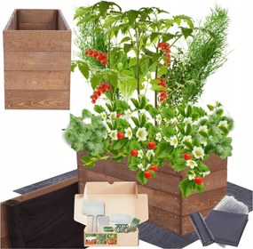 Ágyás magasított zöldséges láda inspector virágtartó impregnáló 36x100x30