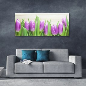 Vászonkép falra Tulipán virágok természet 125x50 cm