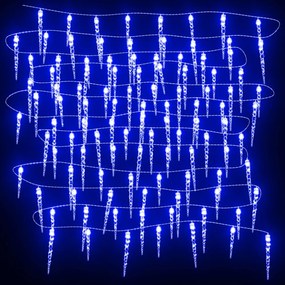 meleg fehér akril PVC karácsonyi jégcsaplámpa 200 LED-del 20 m