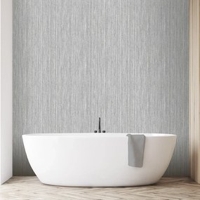 Arthouse Signature 2 Japandi Grasscloth szürke csíkos texturált vinyl tapéta – 100191AH