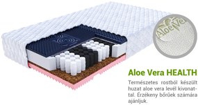 Jaamatrac GINA kókuszmatrac táskarugókkal 160x200 Huzat: AloeVera (felár ellenében), Magasság: 21 cm