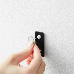 Fekete fali fém akasztó szett 3 db-os Tower – YAMAZAKI