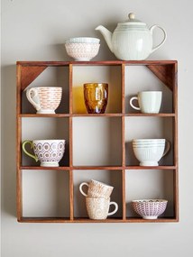 Natúr színű többszintes újrahasznosított fa fali polc 53 cm Tilo – Bloomingville