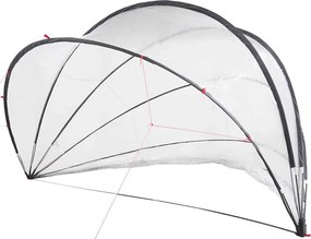 vidaXL Medence kupola Átlátszó 500 x 500 x 236 cm PVC