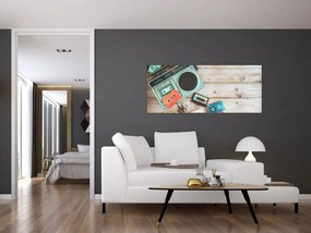 Kép - retro rádió (120x50 cm)