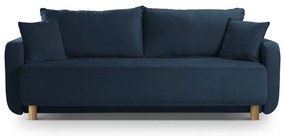 Sötétkék kinyitható tárolóhelyes kanapé 231 cm Elen – Micadoni