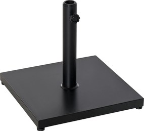 Outsunny Napernyő Állvány, Napernyő Tartó, Napernyő Alap, Ø35 mm, Ø38 mm, Ø48 mm, Fém, Fekete, 45 x 45 x 39 cm | Aosom