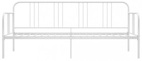 fehér fém kanapéágy-keret 90 x 200 cm