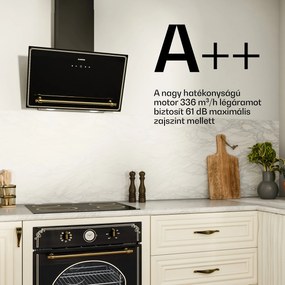 Klarstein Viktoria ferde páraelszívó 90 cm légáram 336 m³/h