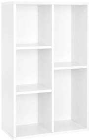 DOVARO fehér könyvszekrény